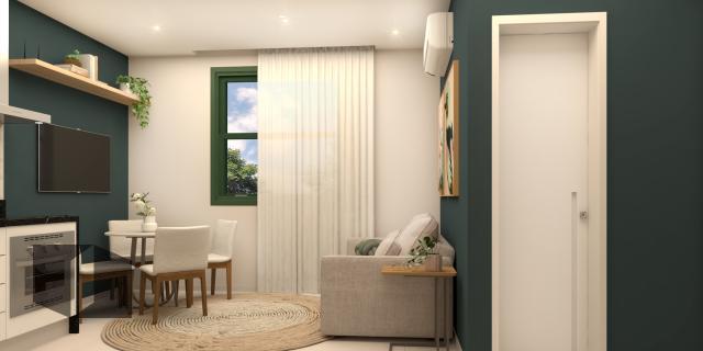 Apartamento à venda com 1 quarto, 33m² - Foto 3